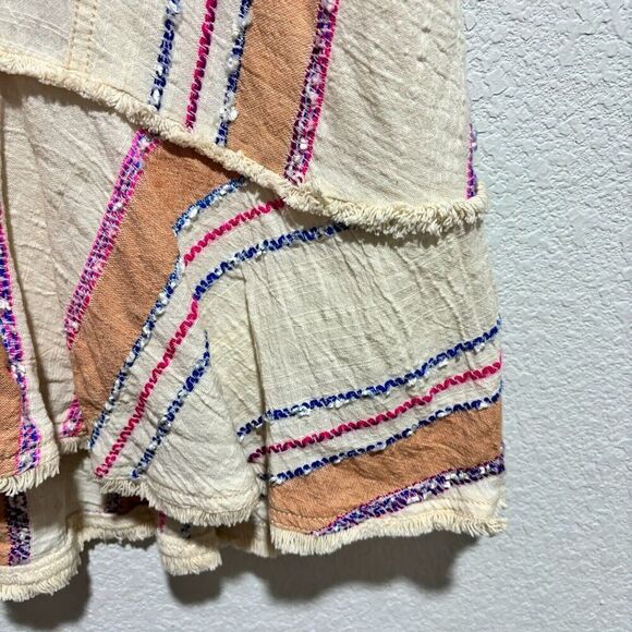 Anthropologie Holding Horses Elira V Neck Mini Dress Multicolor Medium Striped - Picture 4 of 8